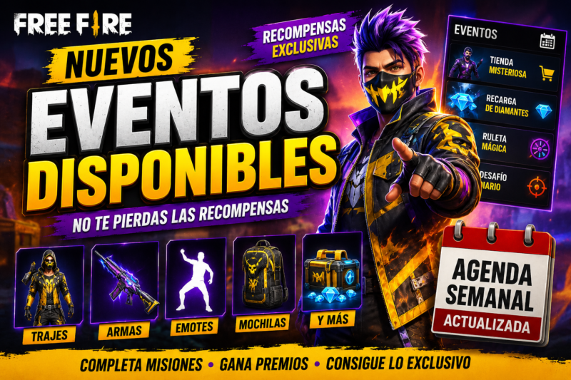 Nuevos Eventos Disponibles en Free Fire Guia Completa para Conocer las Recompensas y Actividades Oficiales