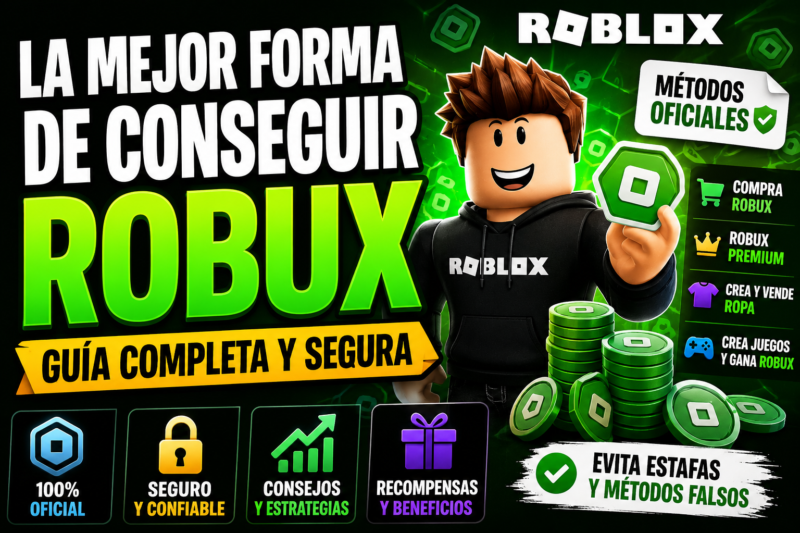 La Mejor Forma de Conseguir Robux: Guía Completa para Obtener Robux de Forma Oficial y Segura